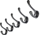 Ambipolar 5 Pack Decorative Cast Iron Heavy Duty Double Hooks, Wall Mounted - Image 5