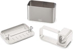Joseph Joseph Surface Stainless Steel Caddy Sink Area Organizer and Sponge - Image 3