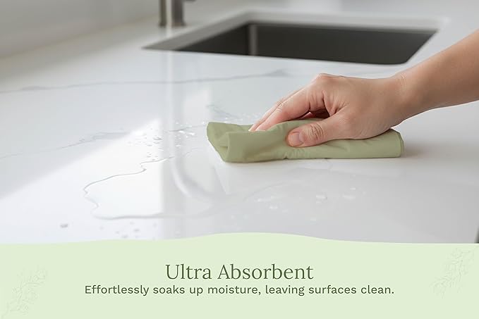 Organic Cotton Sage Flour Sack Kitchen Towels - Image 8