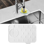 Sink Faucet Splash Guard Mat Silicone Soap Dish Pad Small Faucet Handle Drip - Image 7