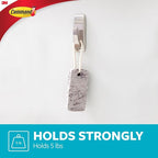 Command Modern Reflections Large Metal Bath Hook, Satin Nickel, 1-Hook - Image 3