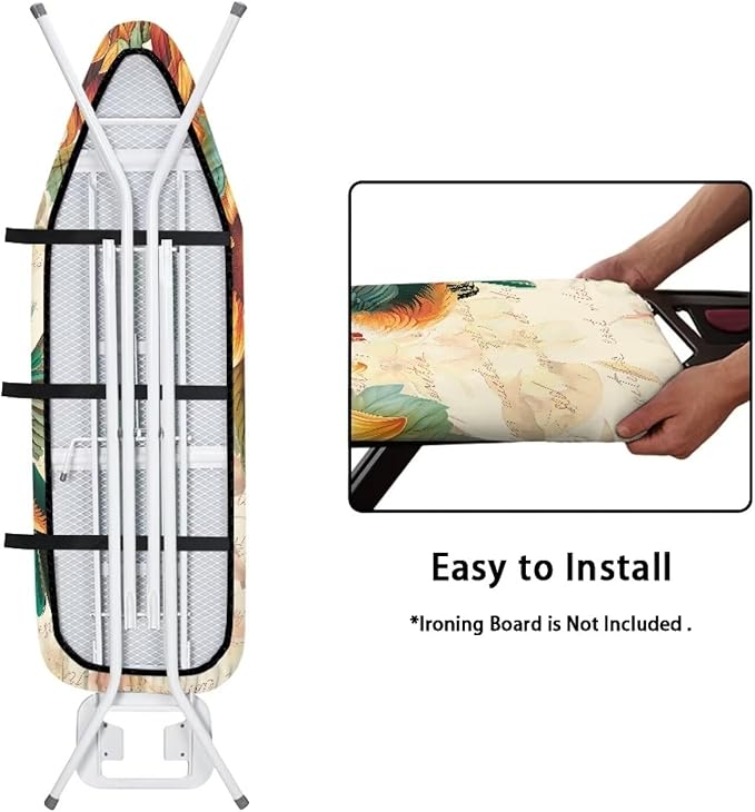 ZDCUSTOM Sunflower Hummingbird Ironing Board Cover 15x54 Inch Standard Ironing - Image 4