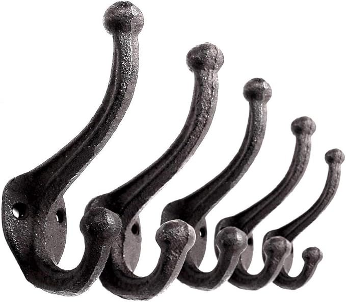 Ambipolar 5-Pack Rustic Wall Hooks by Ambipolar