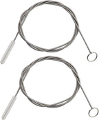 2 Pack 60 Inch Long Flexible Tube Cleaning Brush, Stainless Steel and Nylon by ICEYLI