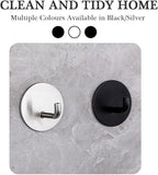 8 Pack Adhesive Towel Hooks for Bathroom, Stick on Hooks Bathroom Kitchen for - Image 2