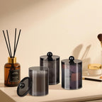 6 Pack Qtip Holder, Canister Apothecary Jar Set, Bathroom Jars - Image 7