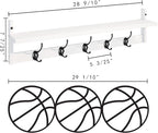 BAMEOS Wall-Mounted Wood Shelf - Image 5