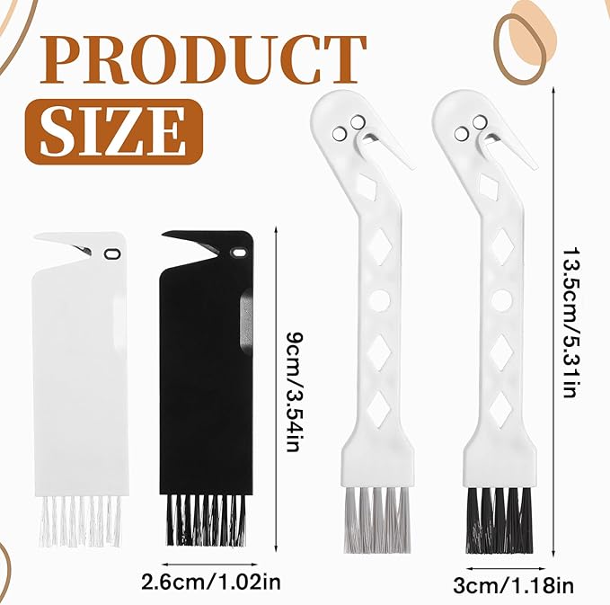 4 PCS Handheld Vacuum Cleaner Brush, Universal Dust Brush, 2 in 1 Vacuum Roller - Image 2