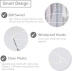 MIZGI Premium Clear Hangers Heavyduty-Acrylic No Shoulder Bump Suit Hangers - Image 7