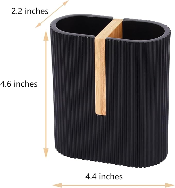 rejomiik Matte Black Toothbrush Holders Electric Toothbrush Holder - Image 6