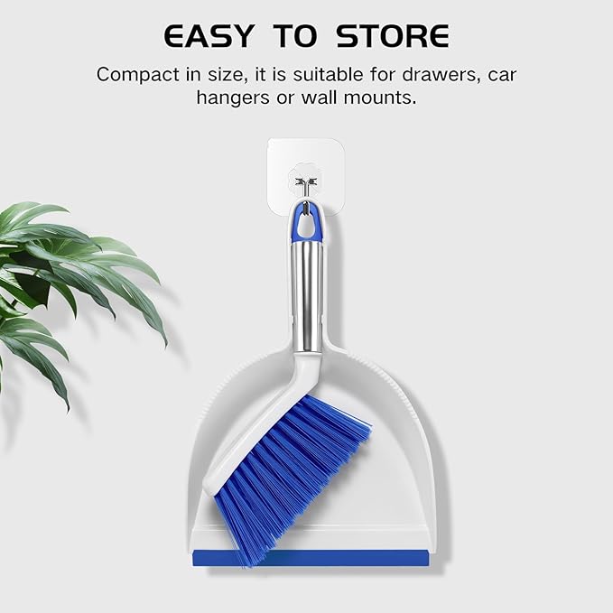 NACENA Mini Broom and Dustpan Set, Small Dust Pan and Brush Set - Image 6