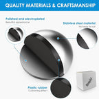2 Pcs Self Adhesive Door Stoppers, Stainless Steel Floor Door Stop Wall - Image 3
