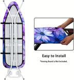 Nuxovilar Purple & Blue Floral Pattern Ironing Board Cover, 15×54 inch - Image 5