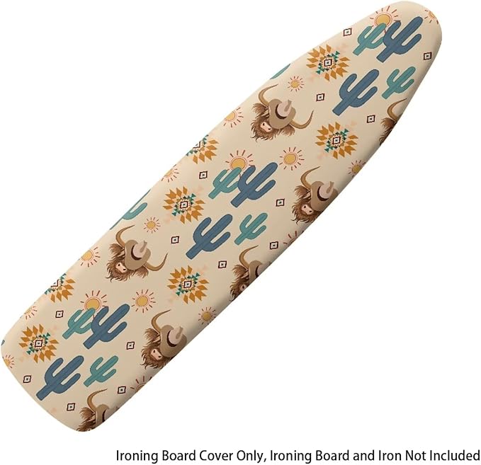 Sprowallow Cactus Cow Ironing Board Cover Stain Resistant Standard Size 15x54 - Image 6