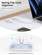 10Pack Cable Spring Holder Clips, Cord Organizer - Image 2