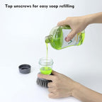 Dish Brush with Soap Dispenser, Kitchen Scrub Brush - Image 3