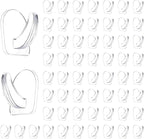 60 Pieces Clear Adhesive Wall Hooks by IAXSEE