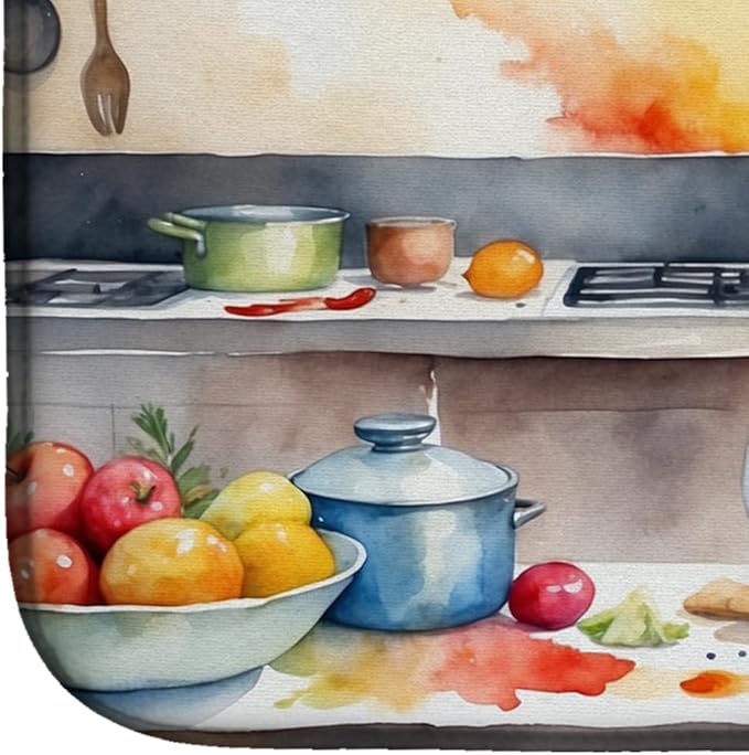 Caroline's Treasures DAC6210DDM Bloodhound The Chef Dish Drying Mat Absorbent - Image 4
