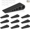 HOMOTEK 10 Pack Wedge Rubber Door Stops Door Chucks Stoppers Wall Protector by HOMOTEK