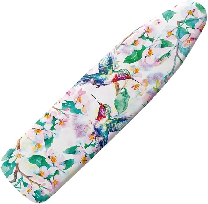 Hummingbird Leaves Easy Installation 15x54 Ironing Board Cover and Pad by Hinthetall