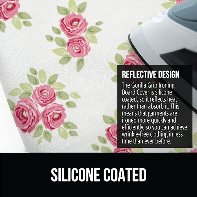 GORILLA GRIP The Original Ironing Board Cover and Pad, Silicone Coating - Image 4