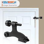 10 Pack Hinge Pin Door Stopper Black - Image 5