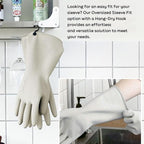 Myungjin 2 Pairs Reusable Waterproof Non-Slip Honeycomb Grip Latex Rubber Gloves - Image 5