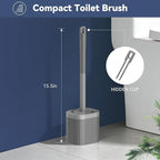 Toilet Brush, Compact Toilet Brush and Holder Set - Image 2