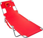 Ostrich The Original Chaise 72 x 22 Inch Lounge Portable Reclining Lounger, Outdoor Patio, Beach, Lawn, Camping, or Pool Tanning Chair, Red - Image 6