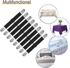8Pcs Adjustable Bed Sheet Straps Clips, Elastic Mattress Sheet Fasteners Holder - Image 6