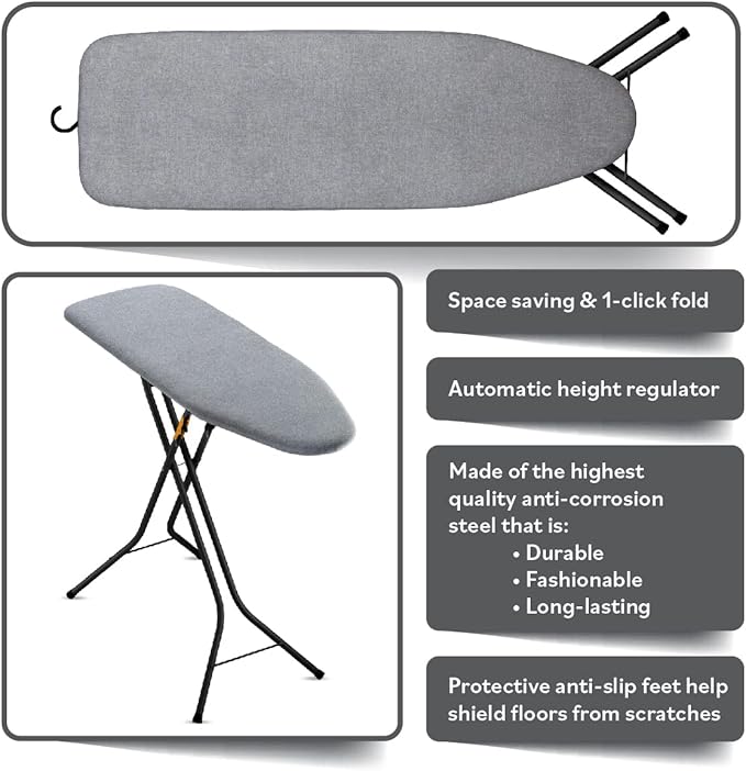 Bartnelli Pulse Ironing Board | Made in Europe | Patent Space Saving Smart - Image 5