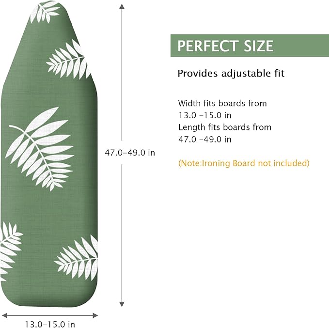 SheeChung Ironing Board Cover and Pad 15" x 49", Iron Board Cover - Image 2
