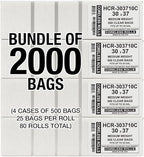 Aluf Plastics High Density Trash Bags, 30 Gallon, 10 Micron, - Image 2