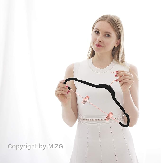 MIZGI Premium Velvet Pants Hangers - Image 6