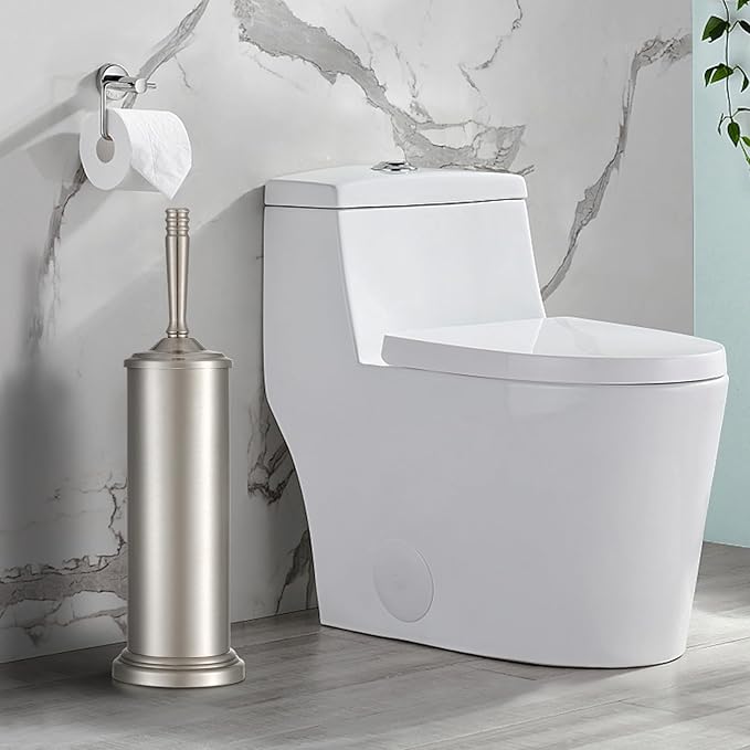 Stain Nickel Toilet Brush and Holder Set, Stainless Steel Toilet Brush - Image 7