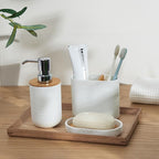 Toothbrush Holders Bamboo Electric Toothbrush Holder Bathroom Storage Organizer - Image 8