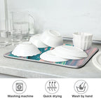 Super Absorbent Dish Drying Mat, Microfiber Fast-Drying Dish Mat, Kitchen Dish - Image 7