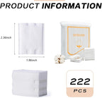 200PCS/1Bag Rectangle Organic Cotton Pads Eye Makeup Remover Pads Lint Free - Image 2
