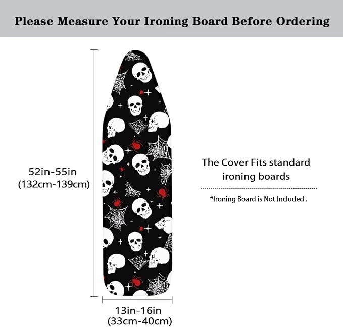 Ghost Ironing Board Covers 15x54 Inch Ironing Board Pad Protective Cover - Image 5