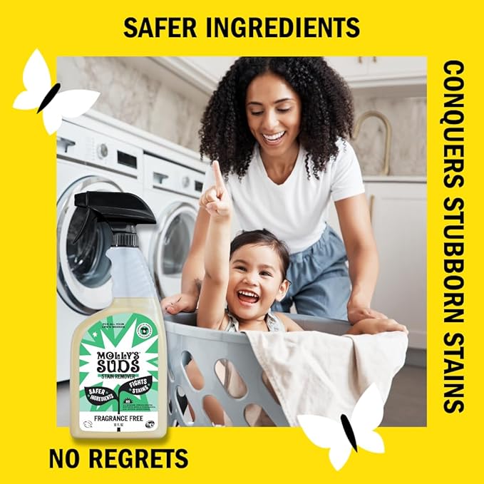 Molly's Suds Stain Remover Spray | Gentle Yet Powerful, Simple Ingredients) - Image 3