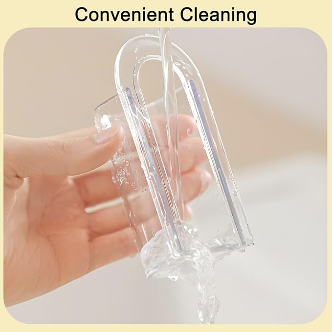 2 Pack Electric Toothbrush Holders, Self Adhesive Wall Mounted Clear Electric - Image 3