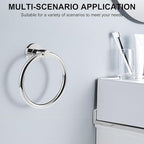 SetSail Towel Holder for Bathroom Wall Screw-in 3 Packs Towel Ring Stainless - Image 7