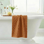 Artoid Mode 1 Pc Caramel 3D Diamond Grid Jacquard Hand Towels - Image 4