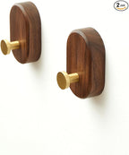 Wood Coat Hooks Wall Mount by Vinoil