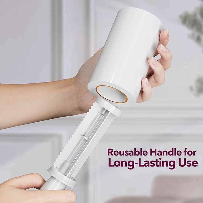Lint Rollers for Pet Hair Extra Sticky, 550 Sheets Mega Value Set Lint Roller - Image 2