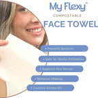 Disposable Face Towels XL for Skin Care & Makeup Removal – 100% Biodegradable - Image 5