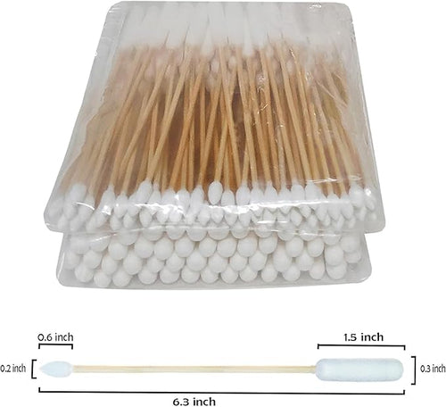 100 Pcs 6 Inch Extra Long Pet Cotton Swabs - Image 2