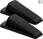 Door Stoppers for Bottom of Door on Floor, Premium Rubber Stoppers Wedge by BHYTAKI