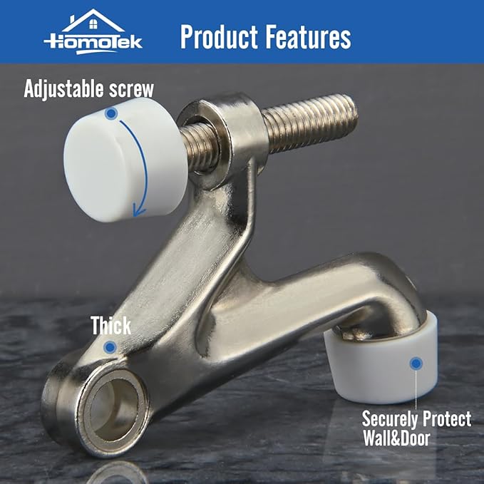 HOMOTEK 8 Pack Hinge Pin Door Stoppers - Image 2