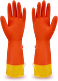 USE FUN Kitchen Rubber Gloves – 100% Natural Latex, Durable Non-Slip Waterproof by KGallery